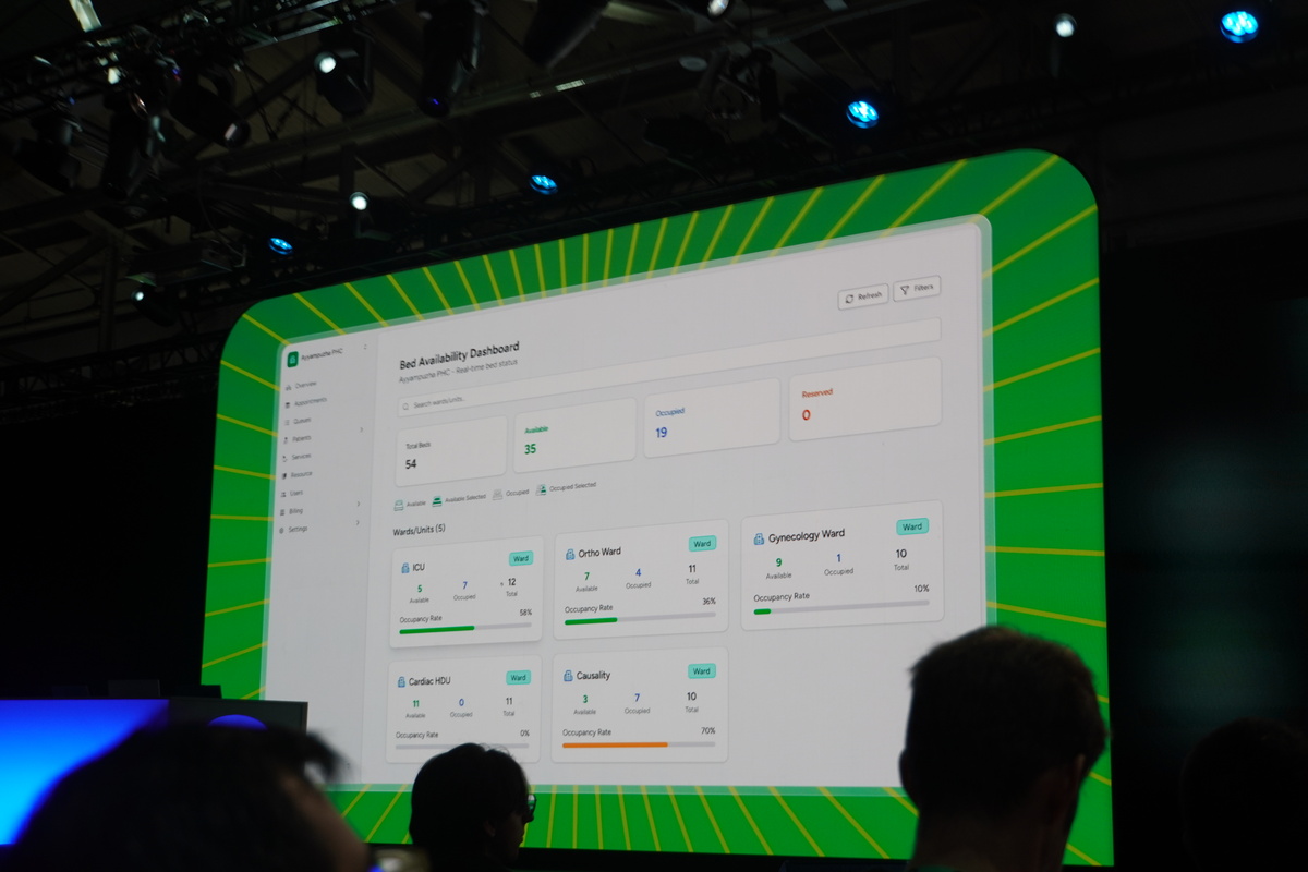ベッドの空きの可視化機能