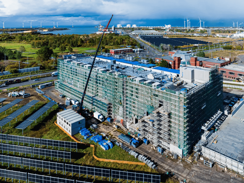 2025年10月 石狩再エネデータセンター第1号 建設現場写真