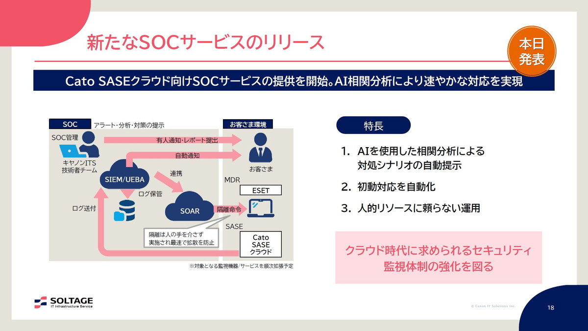 Cato SASEクラウド向けSOCサービスの提供を開始