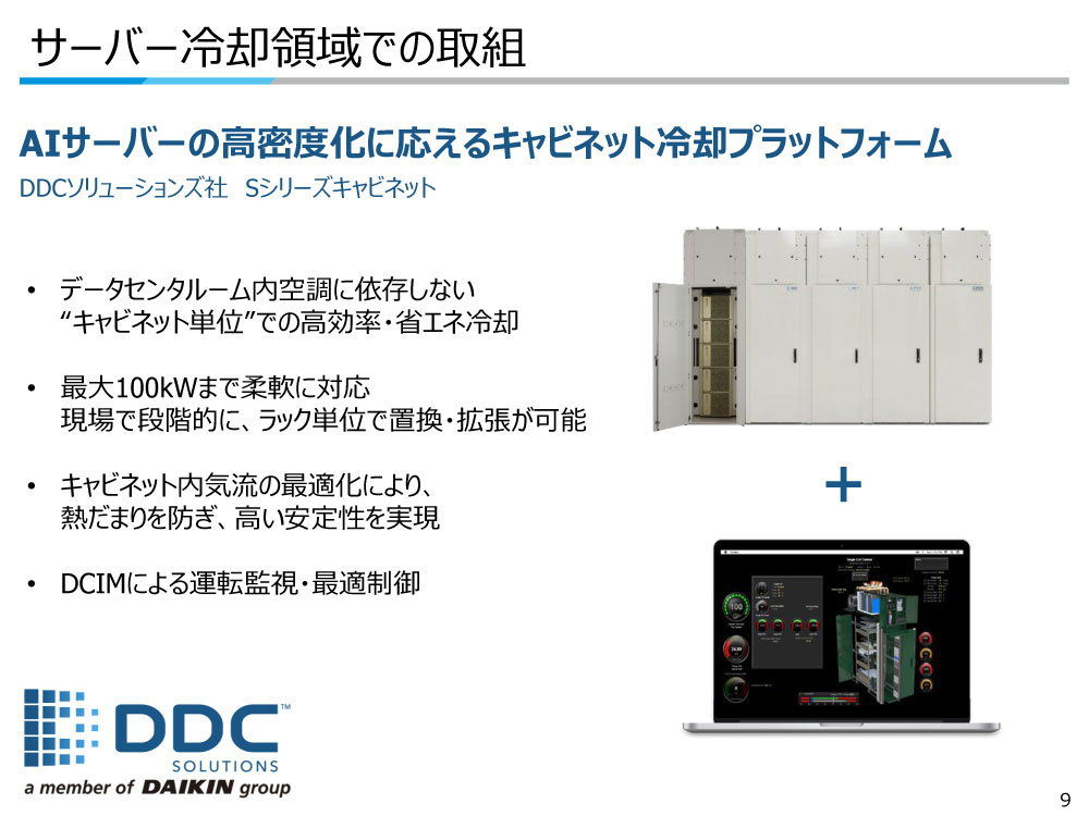 サーバー冷却領域での取り組み
