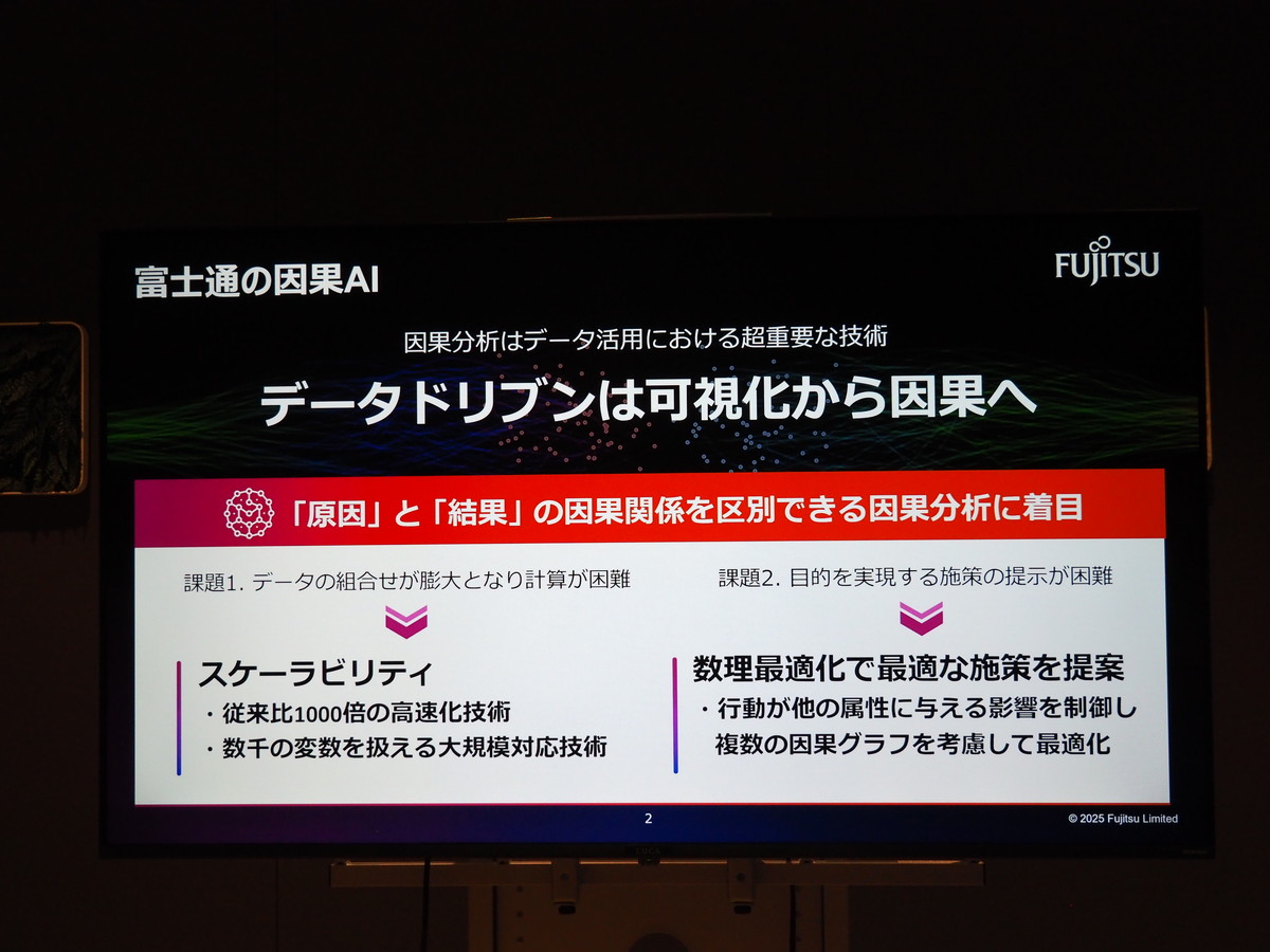 膨大なデータから因果関係を高速に計算し、通常は見逃されている個別に有用な因果関係を発見する