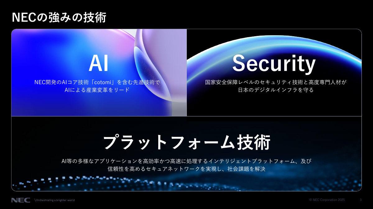 NECの強みの技術