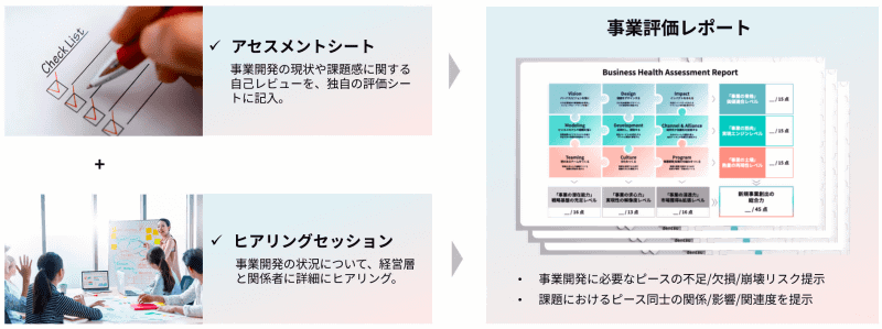 アセスメントプログラムの提供イメージ