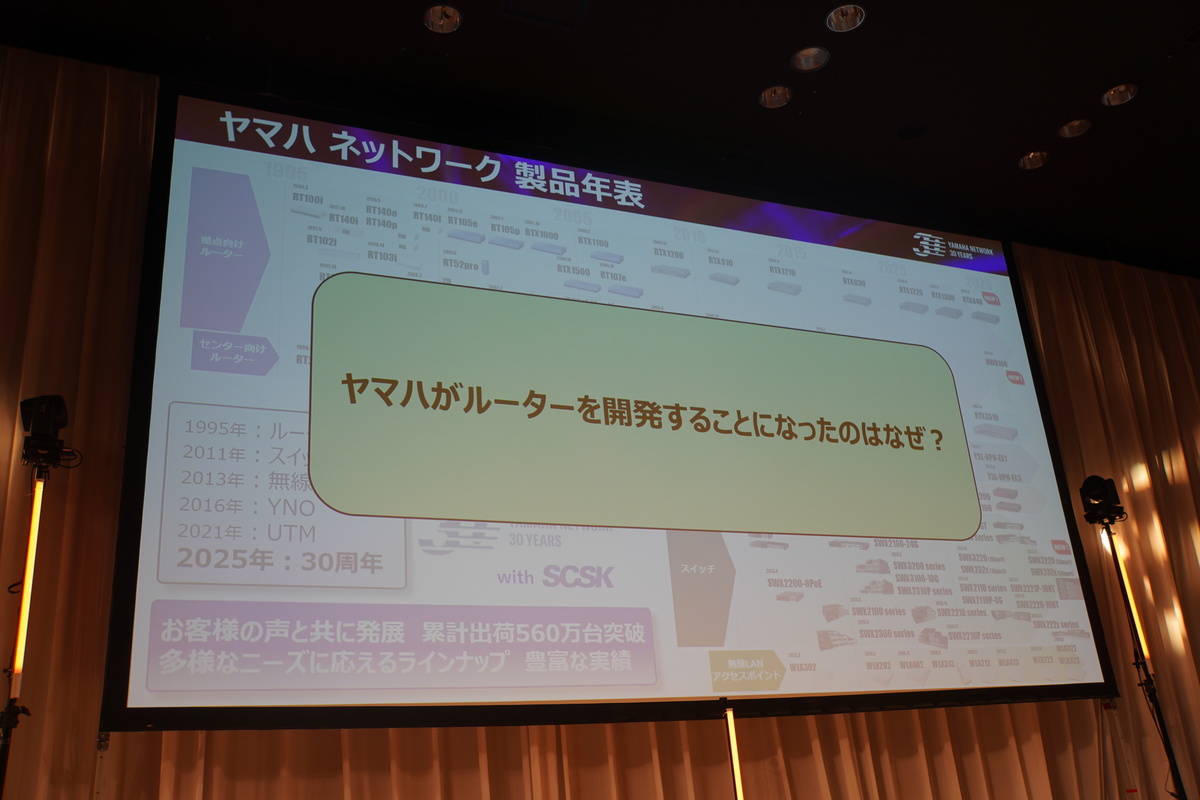 「ヤマハがルーターを開発することになったのはなぜ？」