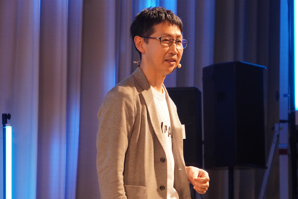 ヤマハ株式会社の柘植秀幸氏（新規事業開発部 RSVプロジェクト 主催）