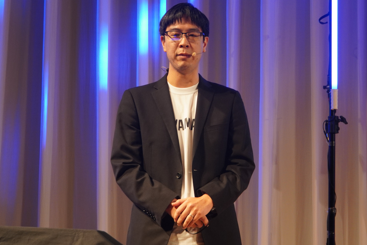 ヤマハ株式会社の新井田博之氏（音響事業本部 プロフェッショナルソリューション事業部 ネットワーク事業推進室 主事）