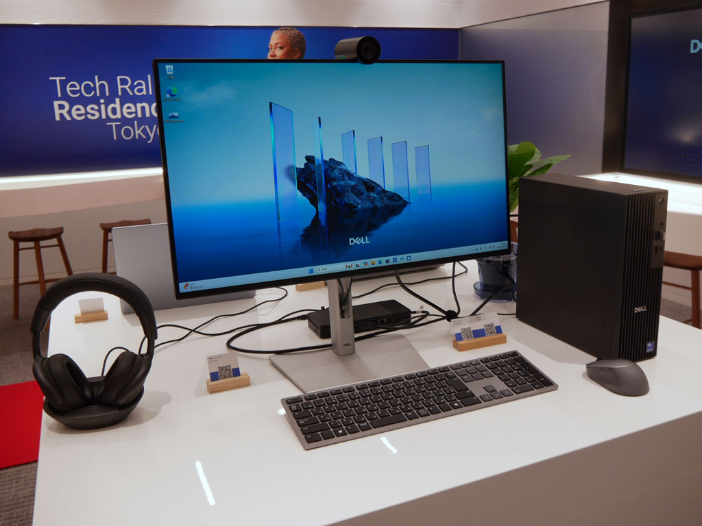 デスクトップPCの展示コーナー