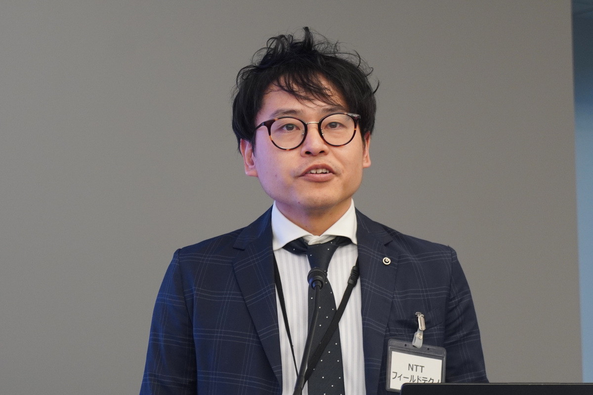 株式会社NTTフィールドテクノの鈴木亮平氏（ネットワークデザイン部 コーディネート部門 インフラビジネス担当課長）