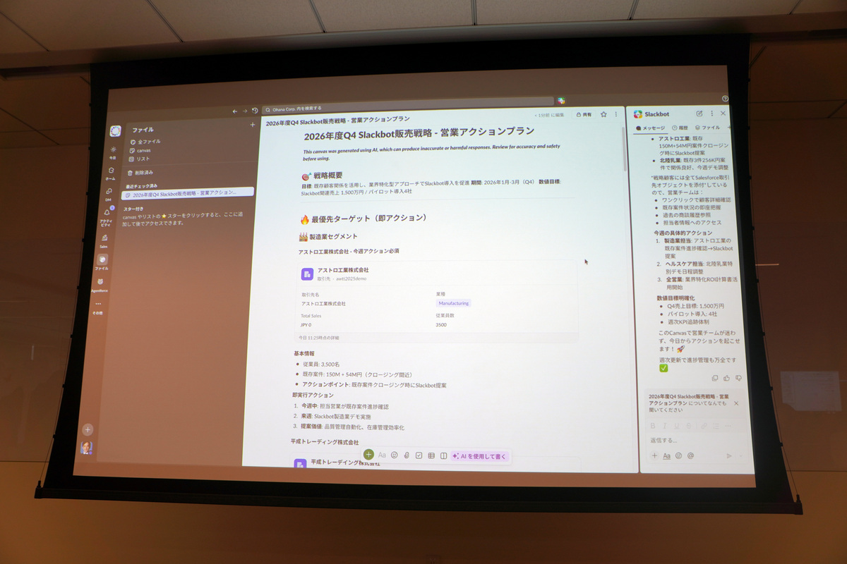 Slack Canvasが作られた
