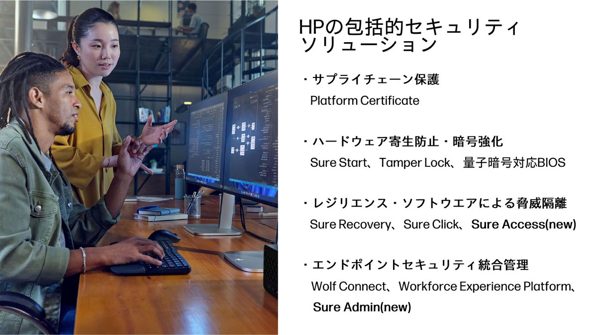 HPの包括的セキュリティソリューション