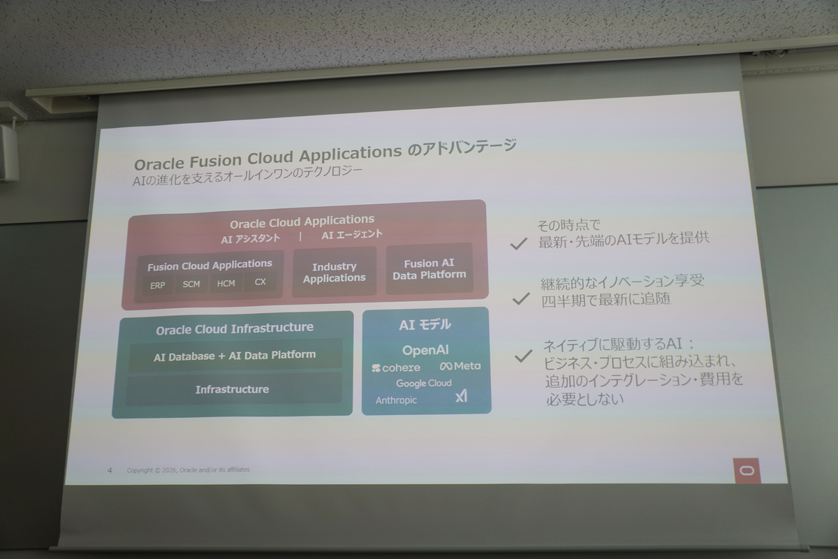 Oracleのクラウドサービスとそこに組み込まれたAI