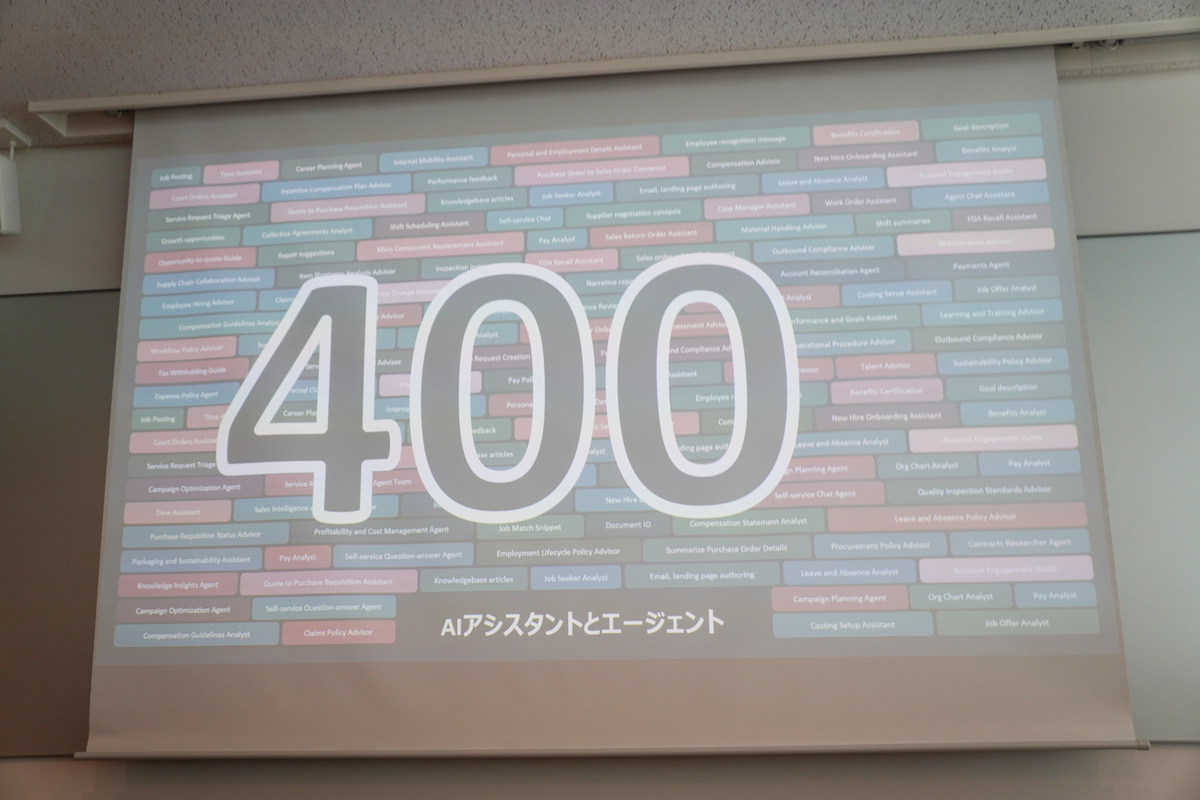 400の生成AIエージェントが提供