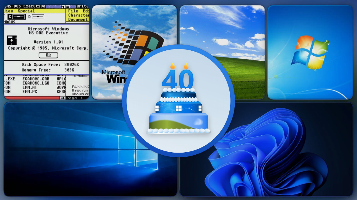Windowsは40歳に