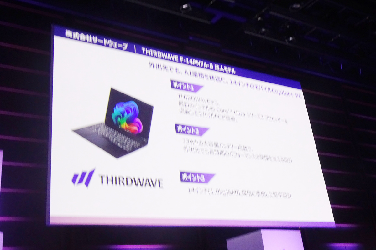 株式会社サードウェーブ「THIRDWAVE F-14PN7A-B」