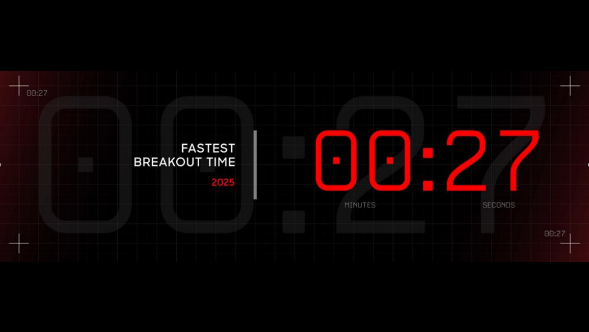 2025年の最速のブレークアウトタイムは27秒