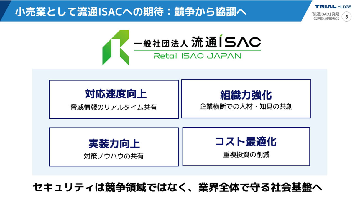 小売業として流通ISACへの期待：競争から協調へ