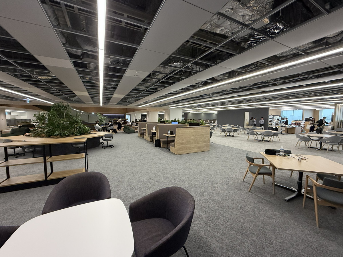 5階のサテライトオフィスフロア。先行して3月2日から稼働した