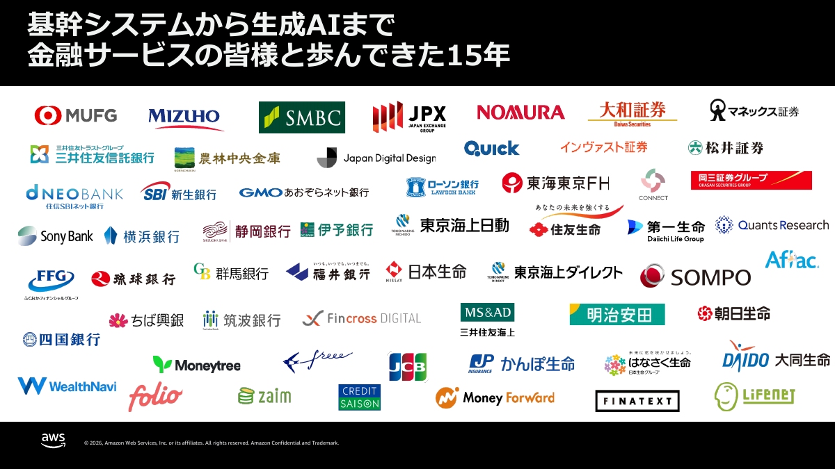 金融業界でのAWS採用