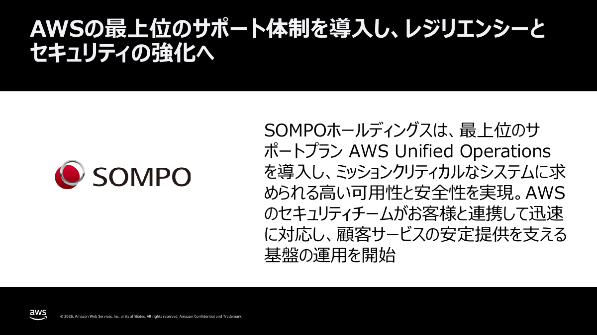 SOMPOホールディングスがUnified Operationsプランを契約