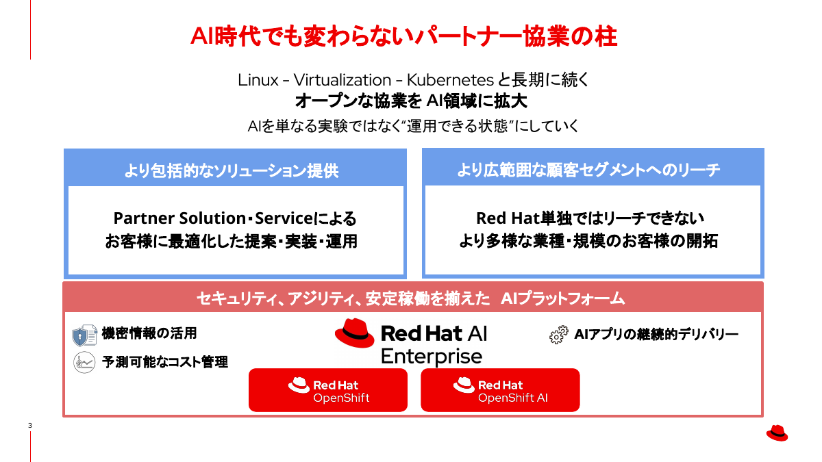 AIでもパートナーとの協業は変わらない