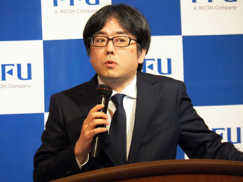 株式会社PFU ドキュメントイメージング事業本部 グローバル戦略統括部長の轡田大介氏