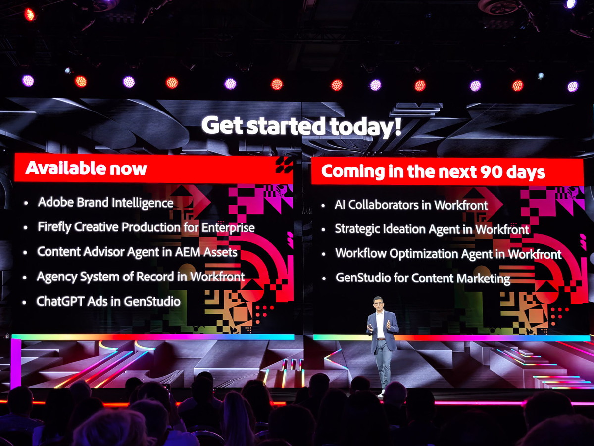 Adobe Brand Intelligence、Adobe 3D DigitalTwin、Firefly Creative Productionは既に提供中