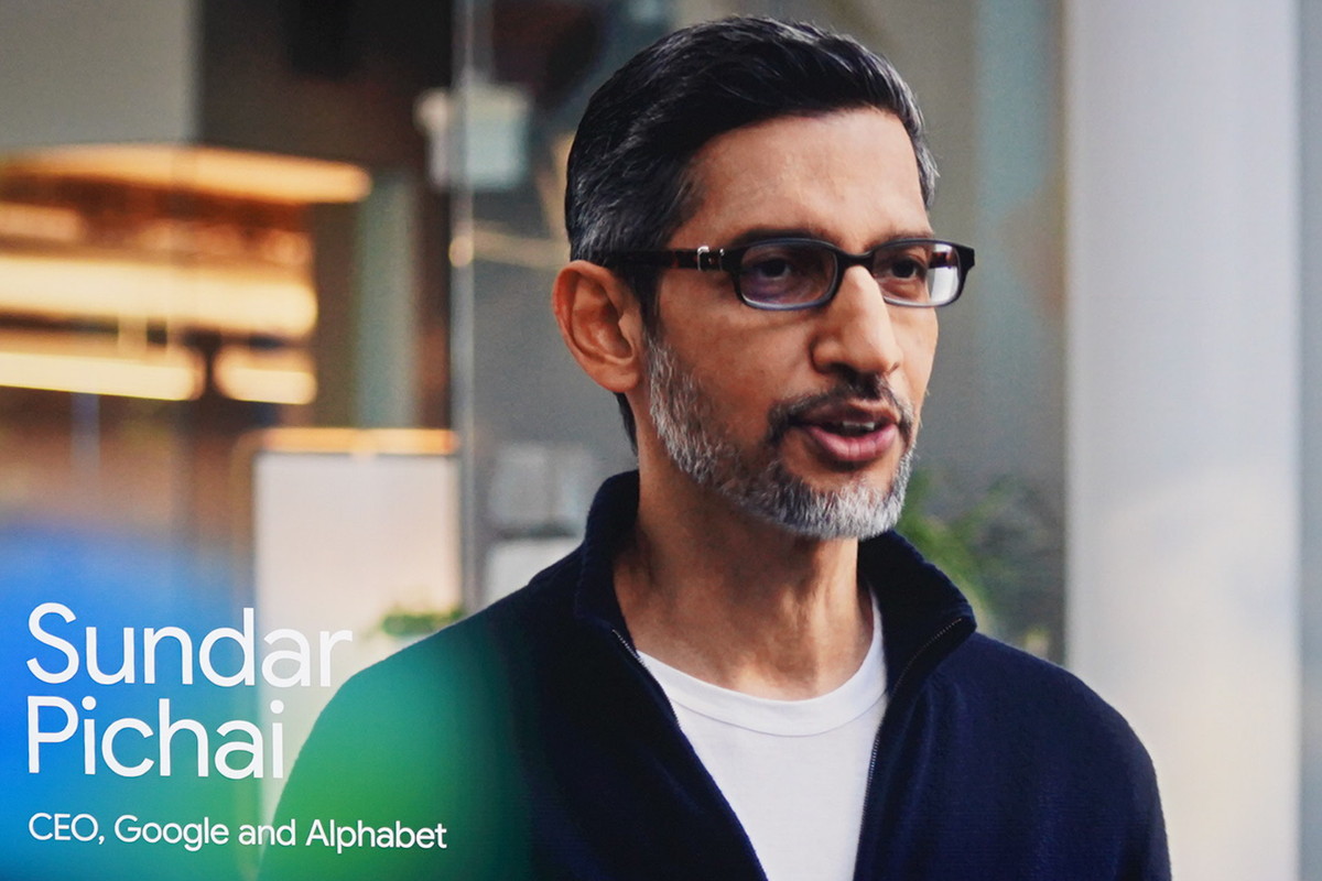 AlphabetおよびGoogle CEO ズンダー・ピチャイ氏はビデオで参加