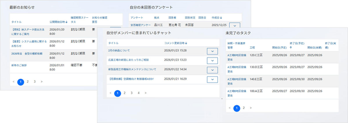 サプライヤー向けポータルサイト
