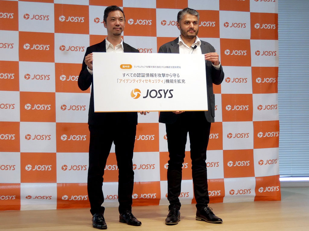 写真左から：ジョーシス 代表取締役社長の松本恭攝氏、ジョーシス CPO兼CTOのマハバレシワル・バット氏