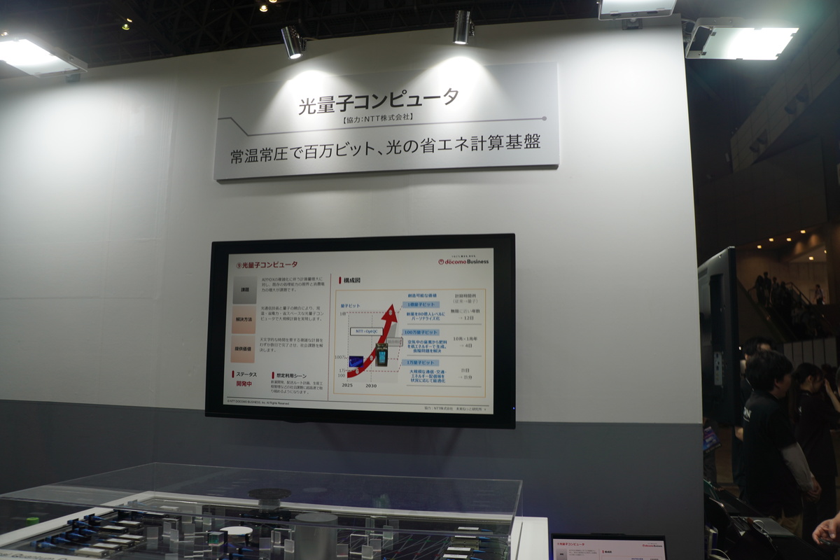 光量子コンピューターの展示