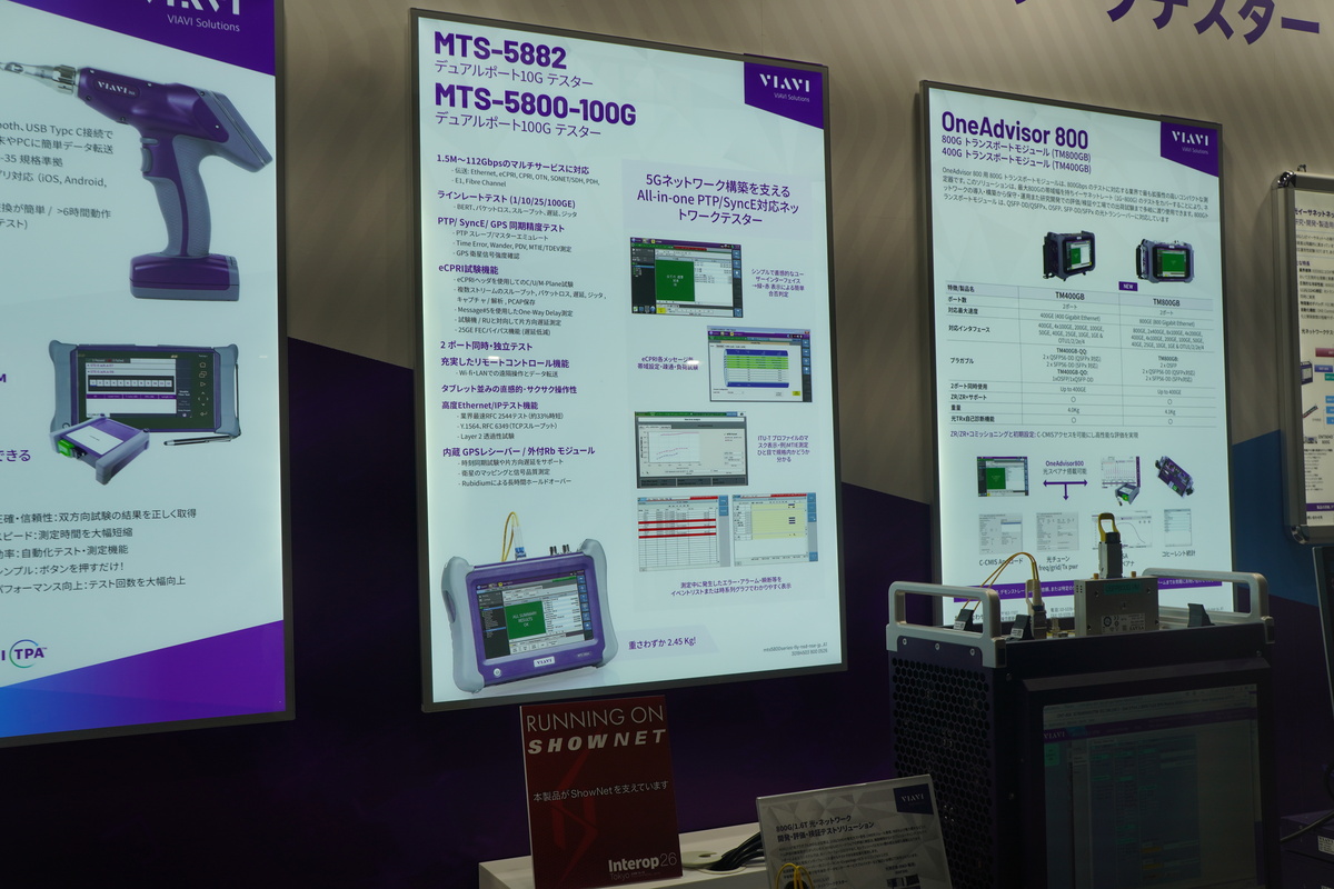 ポータブルな800Gbpsネットワークテスター