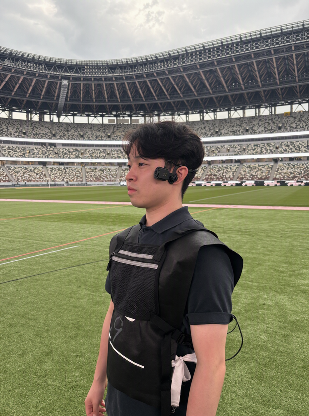 レフェリーカメラの装着イメージ