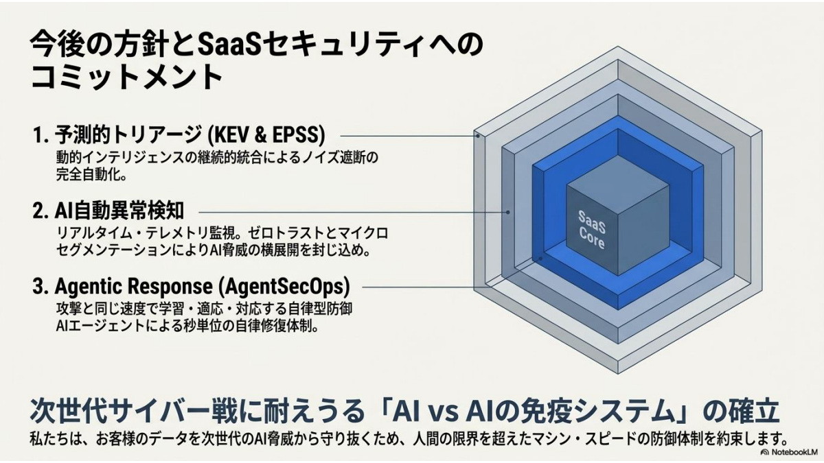 今後の方針とSaaSセキュリティへのコミットメント