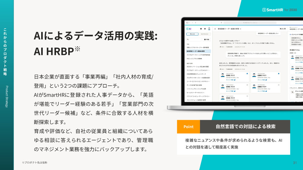 AIによるデータ活用の実践：AI HRBP