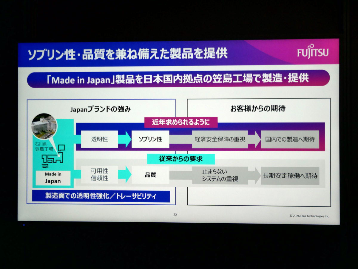 Made in Japanへの期待は、品質だけでなく、透明性、ソブリン性にも広がっている
