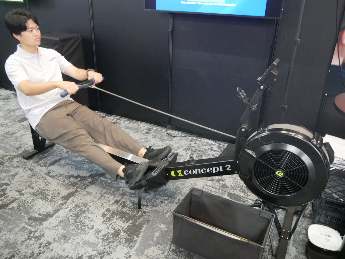 トレーニングマシンの動作をカメラで撮影してデータ化する