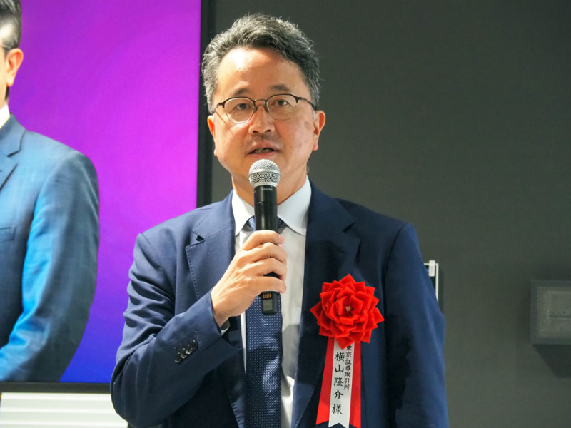 株式会社日本取引所グループ 代表執行役グループCOO兼株式会社東京証券取引所 代表取締役社長の横山隆介氏