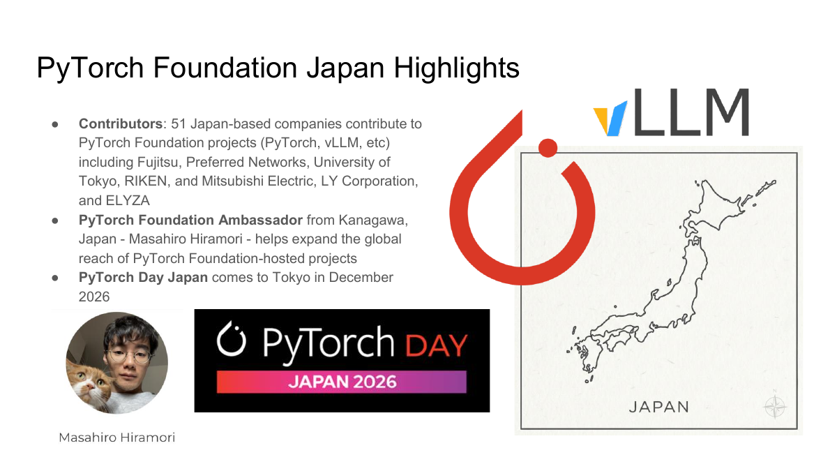 日本からの参加状況と「PyTorch Day Japan 2026」