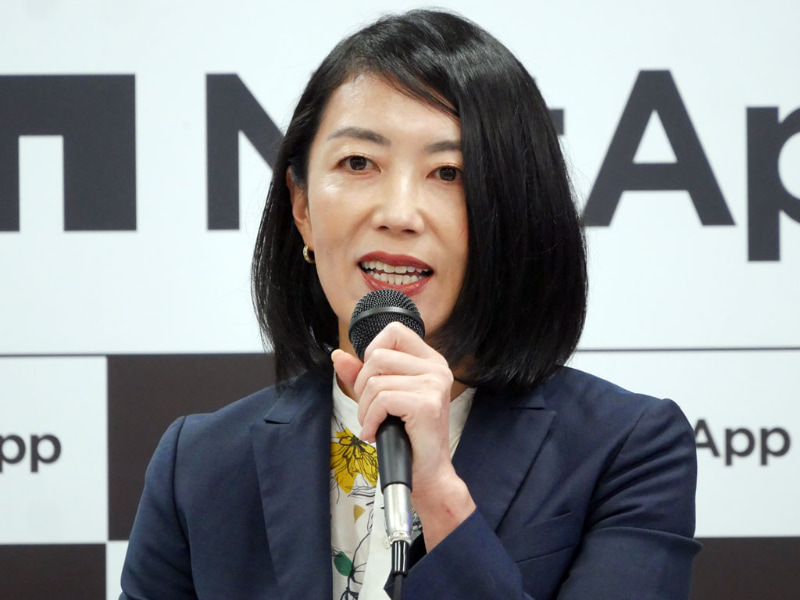 ネットアップ 専務執行役員 コーポレート営業統括本部統括本部長の齋藤智恵美氏