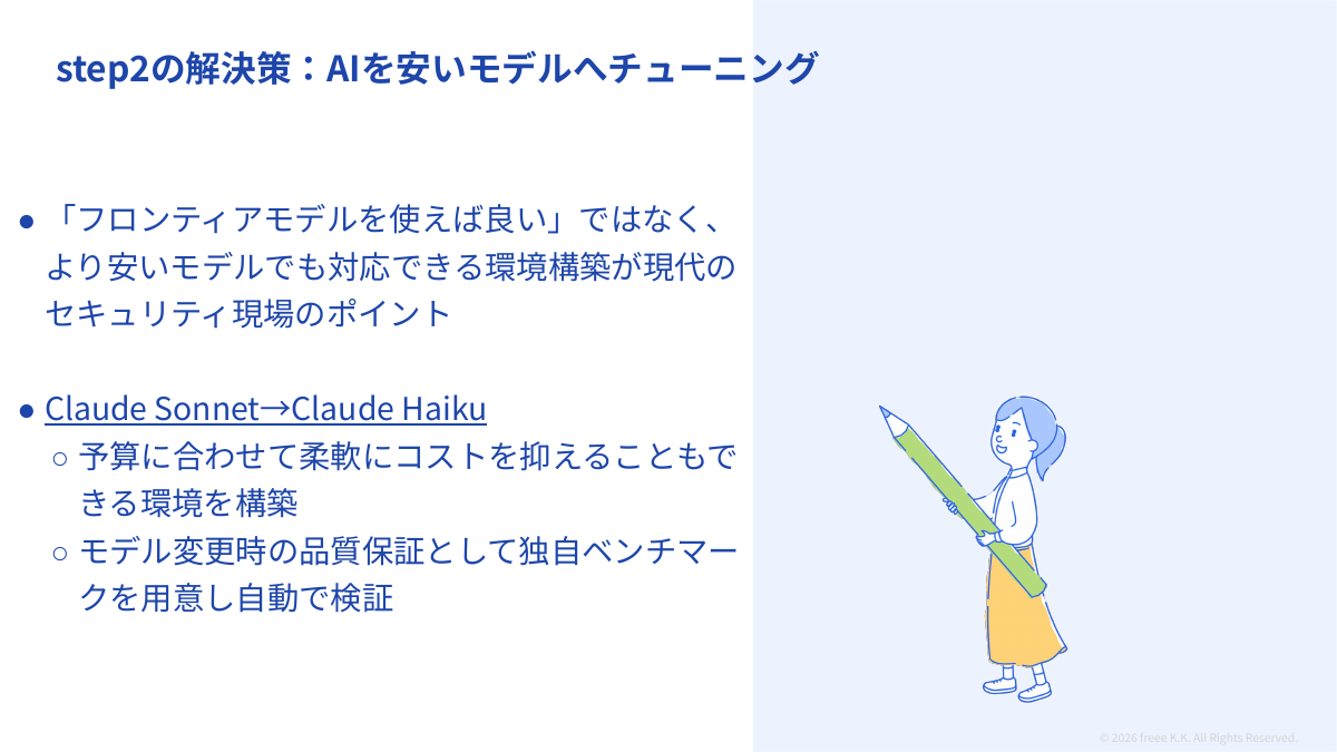 AIをより安いモデルへ