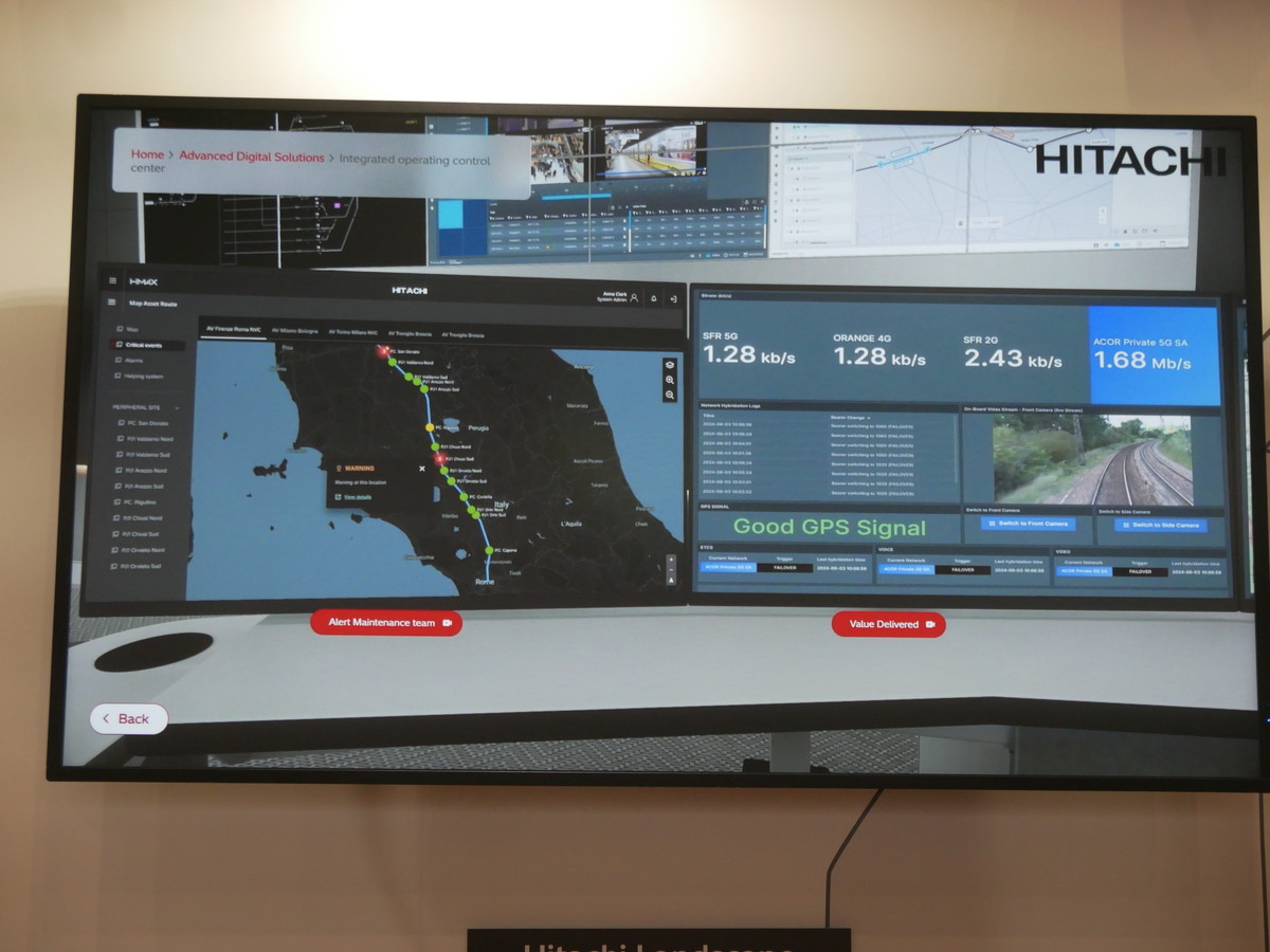 HMAX for Railプラットフォームの概要などについて映像で説明
