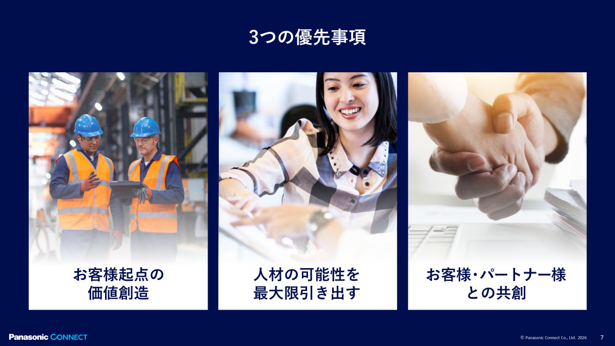 3つの優先事項