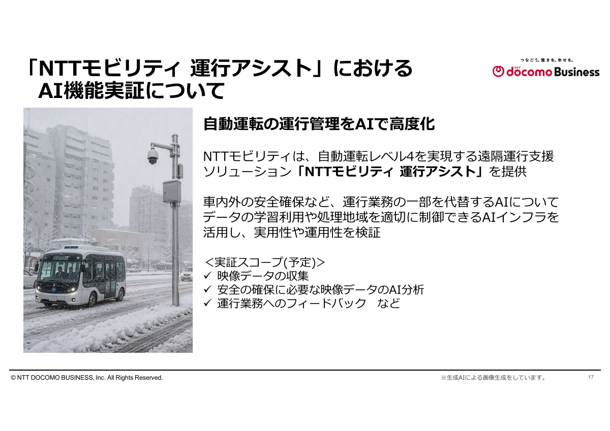 「NTTモビリティ 運行アシスト」での利用