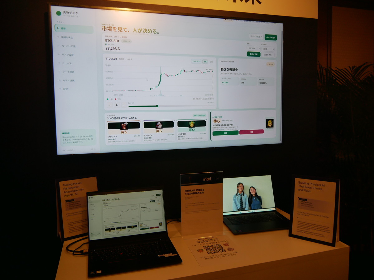 インテルが取り組む次世代AI人材育成とSTEAM教育の未来の展示