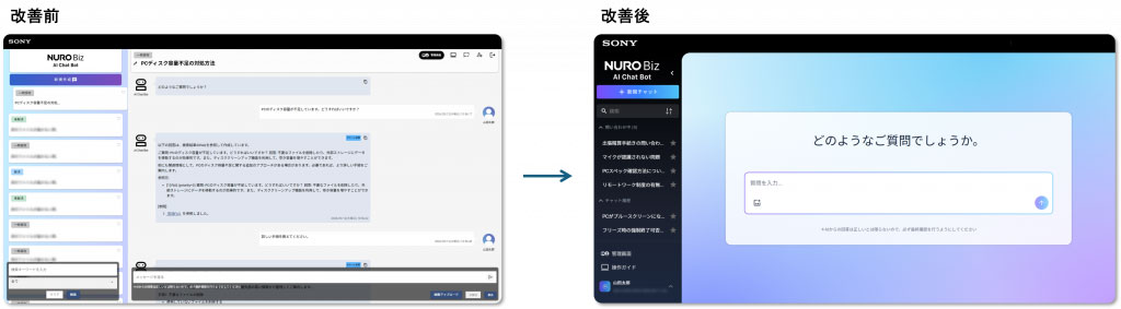 ユーザー向け画面