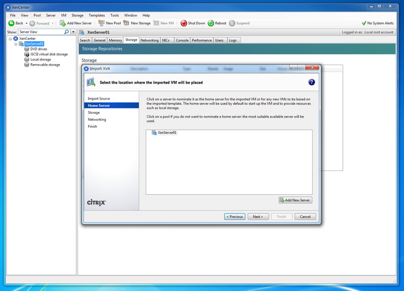 仮想アプライアンスを設置するサーバーを指定。ライセンス認証サーバーは、システム全体で1台あればいい