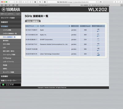 めぐはる様　YAMAHA アクセスポイント　WLX202 台セット WLX202 特長