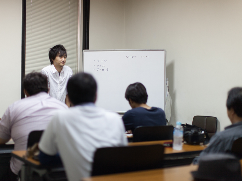 座学ではライティングや構図などについてわかりやすい解説があった
