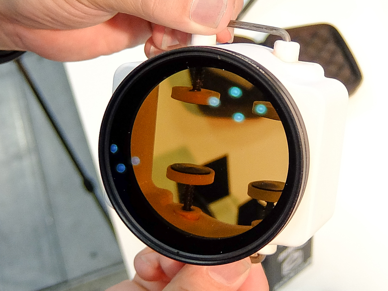 フィルターを赤方向に調整したところ