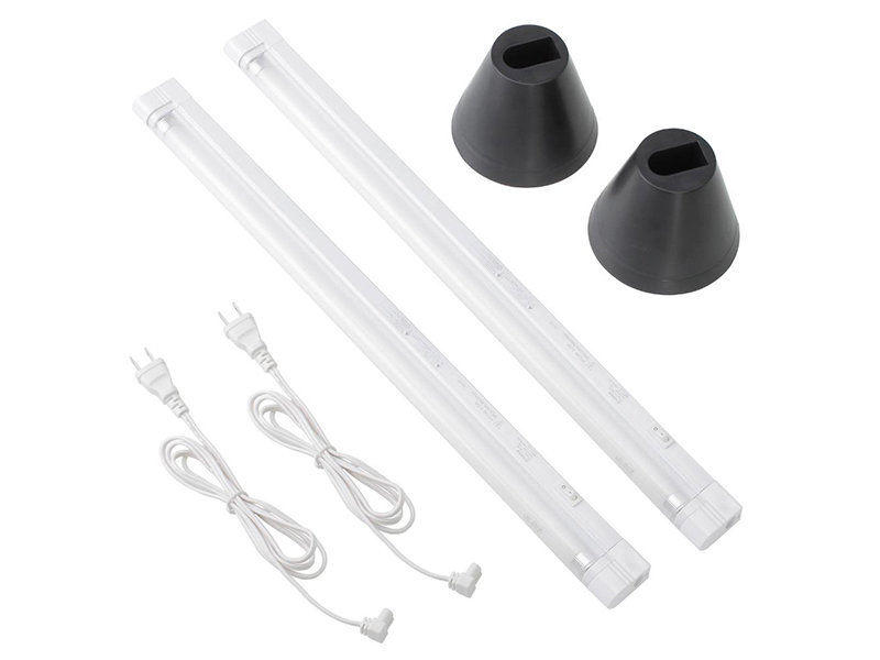スリム蛍光ランプと電源コード、専用スタンド